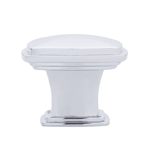 South Main Hardware Traditional Square Cabinet Knob, 1.25" Diameter, Polished Chrome, 10PK - SH3056-PC-10