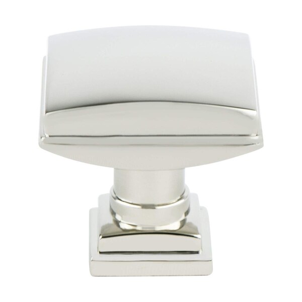 Berenson 1.25 in. dia. Tailored Traditional Knob with Polished Nickel - 1274-1014-P