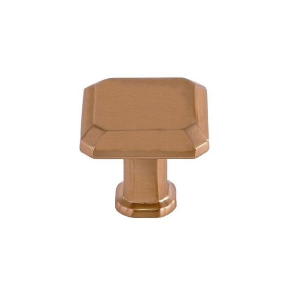 Crown 1" Square Cabinet Knob Rose Gold Finish - CHK92230RG