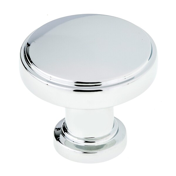 Richelieu 1 11/32 in (34 mm) Chrome Contemporary Cabinet Knob - BP872634140