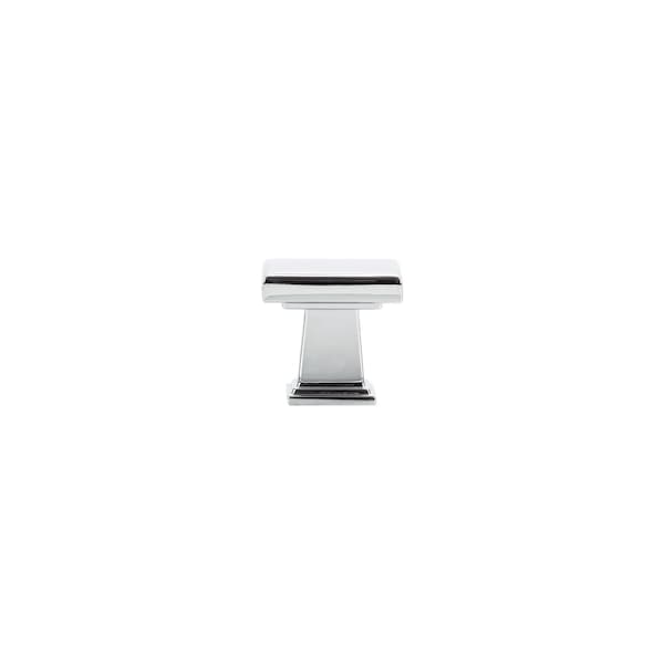 Richelieu 1 1/8-inch (28 mm) x 5/8-inch (16 mm) Chrome Transitional Cabinet Knob - BP869528140