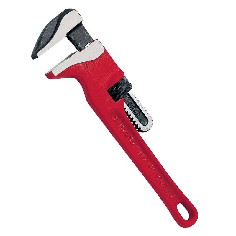 Llave de tubo RIDGID de 12 pulgadas con mordazas lisas y estrechas para capacidad de tubo de 3/8 a 2-5/8 pulgadas - 31400
