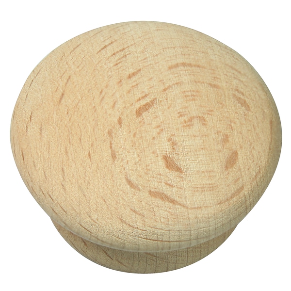 Laurey 1 3/4" Au Natural Wood Mushroom Knob - 32601