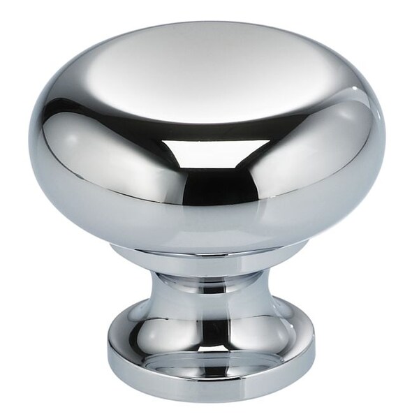 Omnia Round Cabinet Knob Bright Chrome 1-7/32" - 9100/31.26