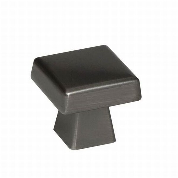 Amerock BP55273GM 1-1/2" (38 mm) Blackrock Oversized Square Cab Knob Gunmetal - BP55273GM