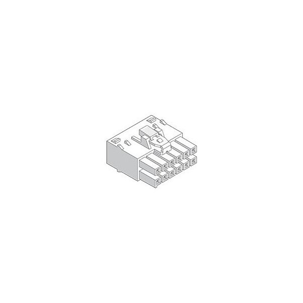 Receptáculo de carcasa doble Molex Ultra-Fit V0 Nat Tpa 06 Ck - 1722582106
