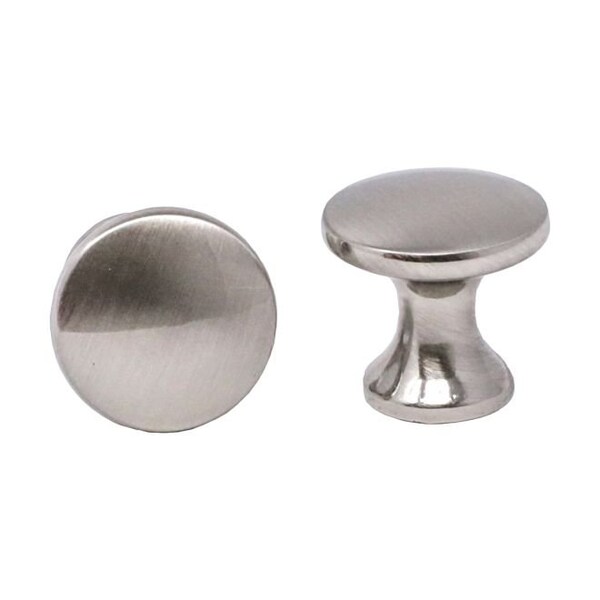 Crown Mini Mushroom Cabinet Knob Satin Nickel Finish - CHK810SN