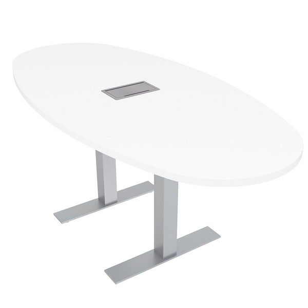 Skutchi Designs 45.25 in W, 71.5 in L, 29 in H, Engineered Wood Top, White - HAR-BOVL-46X72-T-ELEC-XD09