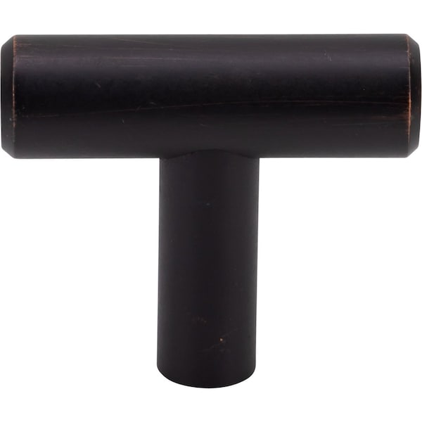 Designperfect 1-9/16 Overall Length Cabinet T-Knob, Matte/Flat Black, 10PK - DPA10T14KBLK