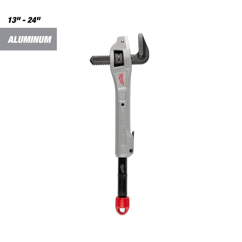 Llave de tubo de aluminio offset adaptable Milwaukee CHEATER - 48-22-7322