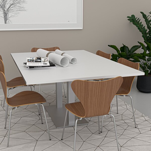 Skutchi Designs 47.25 in W, 71.5 in L, 29 in H, Engineered Wood Top, Grey - HAR-REC-48X72-DOU-ELEC-ASIANNIGHT