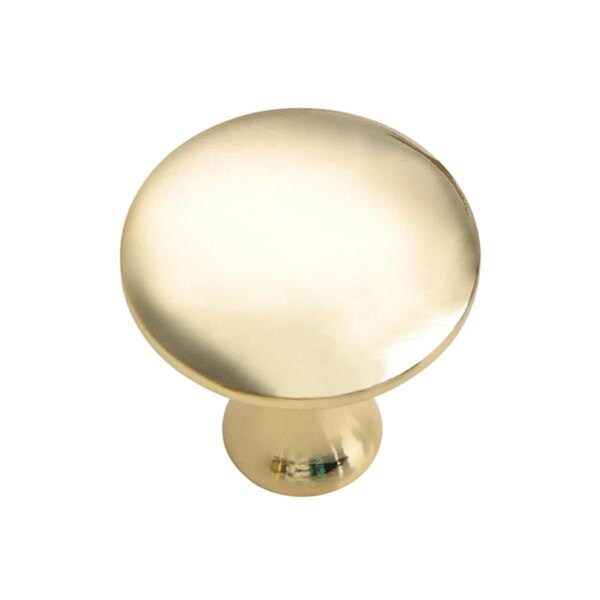 Utopia Alley Charlton Cabinet Knob Polished Gold 1-1/4 inch - HW335PLGD021
