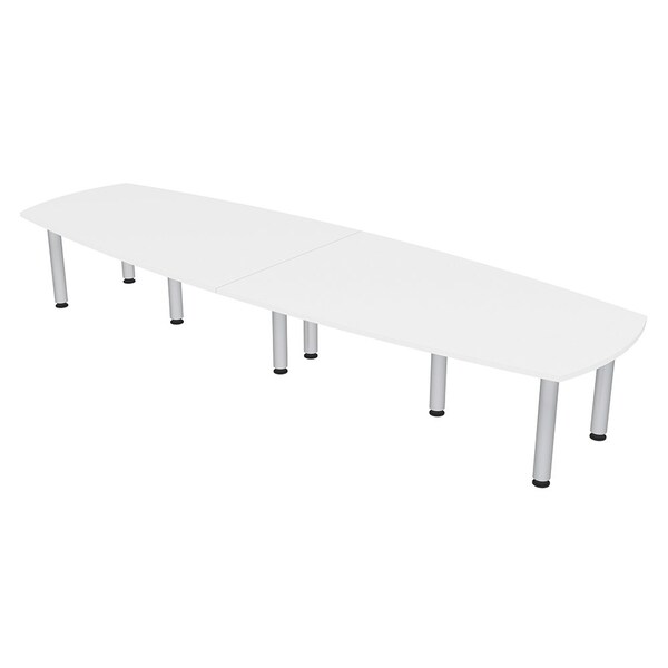 Skutchi Designs 45 in W, 145 in L, 29 in H, Engineered Wood Top, White - HAR-ABOT-46143-PT-09