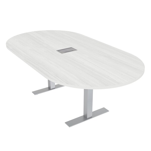 Skutchi Designs 45.25 in W, 71.5 in L, 29 in H, Engineered Wood Top, White - HAR-RAC-46X72-T-ELEC-WHCYPRESS