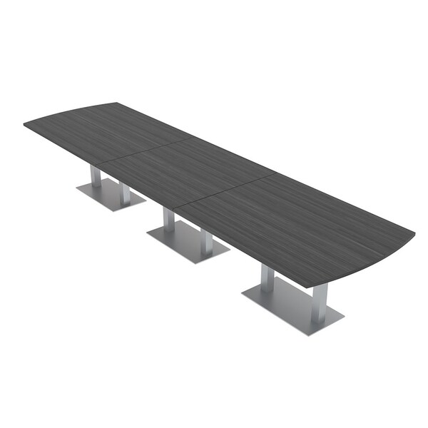 Skutchi Designs 45 in W, 166 in L, 29 in H, Engineered Wood Top, Grey - HAR-AREC-46X168-DOU-ASIANNIGHT