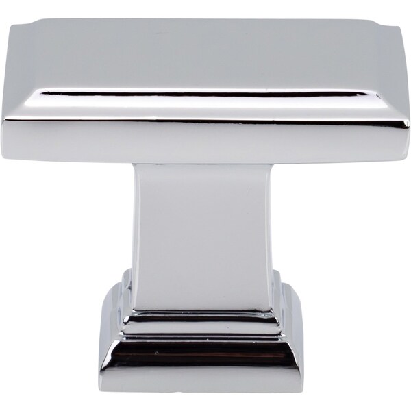 Designperfect 1-1/2 Overall Length Rectangle Cabinet Knob, Polished Chrome, 25PK - DPA25A48KPC