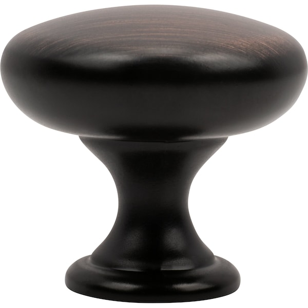 Designperfect 1-3/16 Diameter Round Cabinet Knob, Brushed Oil Rubbed Bronze, 25PK - DPA25R28KORB