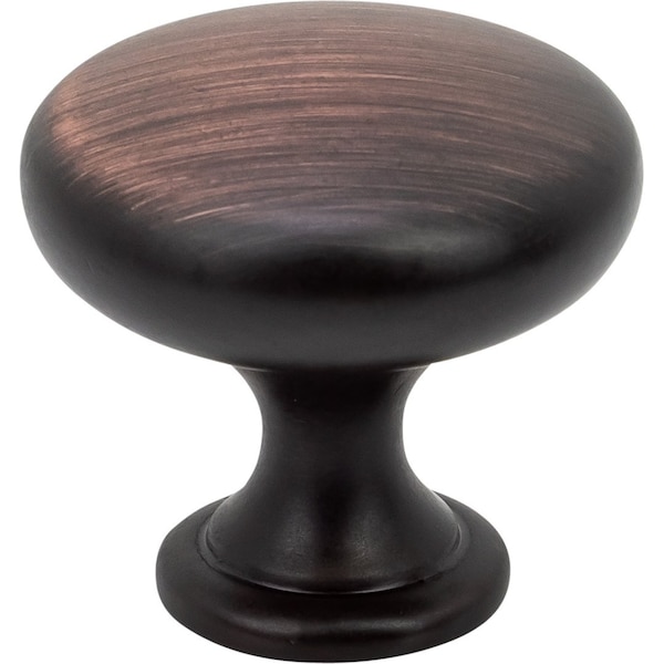 Designperfect 1-3/16 Diameter Round Cabinet Knob, Brushed Oil Rubbed Bronze, 25PK - DPA25R28KORB