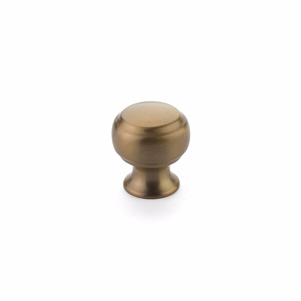 Schaub 1-1/8in Cabriole Cabinet Knob Brushed Bronze Finish - 63-BBZ