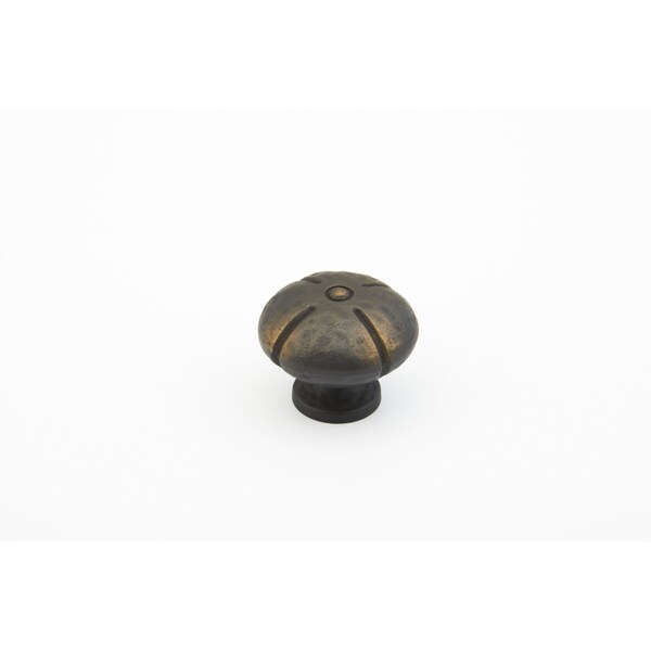 Schaub 1-3/8in Siena Round Cabinet Knob Ancient Bronze Finish - 250-ABZ