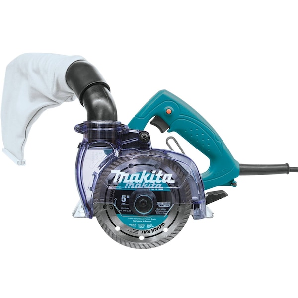 Makita 5" Dry Masonry Saw with Dust Extraction - 4100KB