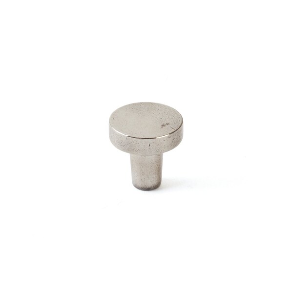 Schaub Turno 1-1/4in Round Cabinet Knob Polished White Bronze Finish - 211018-PWB