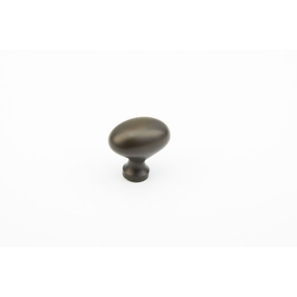 Schaub 1-3/8in Oval Country Traditional Cabinet Knob Oil Rubbed Bronze Finish - 719-10B