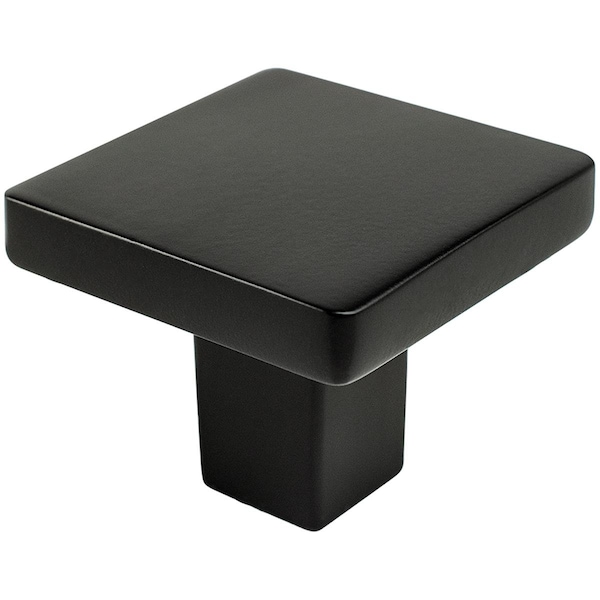 Berenson 1.125 in. Contemporary Advantage One Square Knob, Matte Black - BE0951 1055
