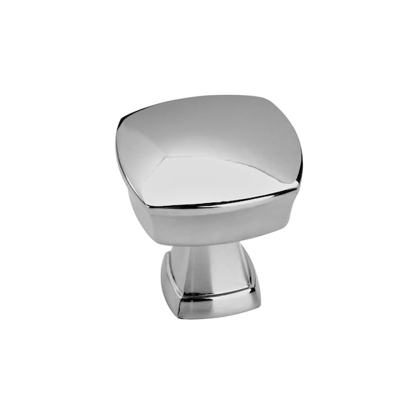 Amerock Stature 1-1/4 in 32 mm Length Polished Chrome Cabinet Knob, 10PK - 10BX1128726