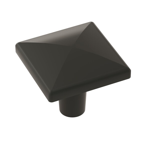 Amerock Extensity 1-1/8 in 29 mm Length Matte Black Cabinet Knob - BP29370FB