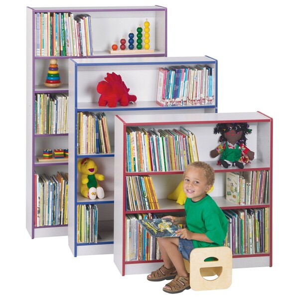 Jonti-Craft Rainbow Accents Short Bookcase, Black - 0970JC180