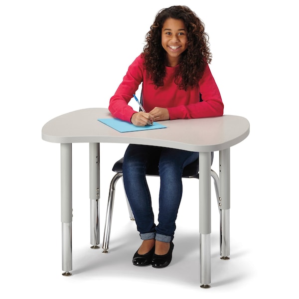 Jonti-Craft Berries Collaborative Bowtie Table, 24 in. x 35 in., Freckled Gray/Gray - 6310JCS000