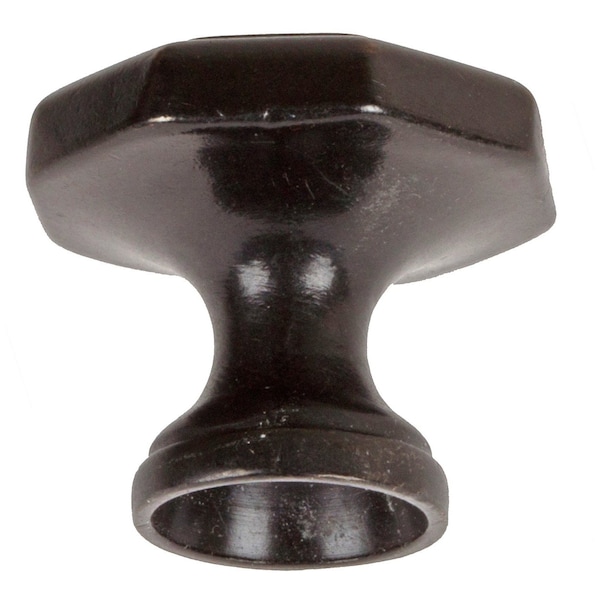 Gliderite Hardware 1-1/8 in. Oil Rubbed Bronze Octagon Cabinet Knob, 10PK - 5330-ORB-10