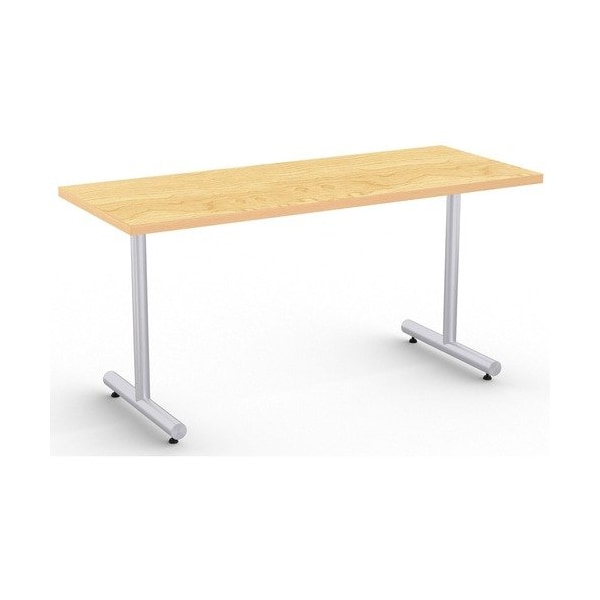 Special-T Table, Metallic Sand Base, 24inWx60inLx29inH, Crema Maple - SCTKING2460SCM