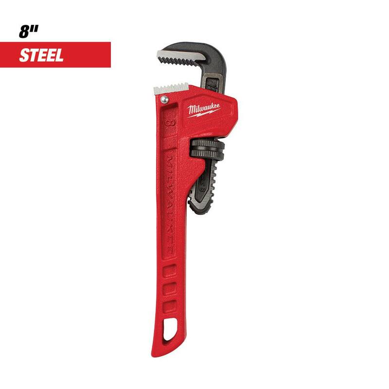 Llave de tubo de acero de 8 pulgadas de Milwaukee - 48-22-7108.