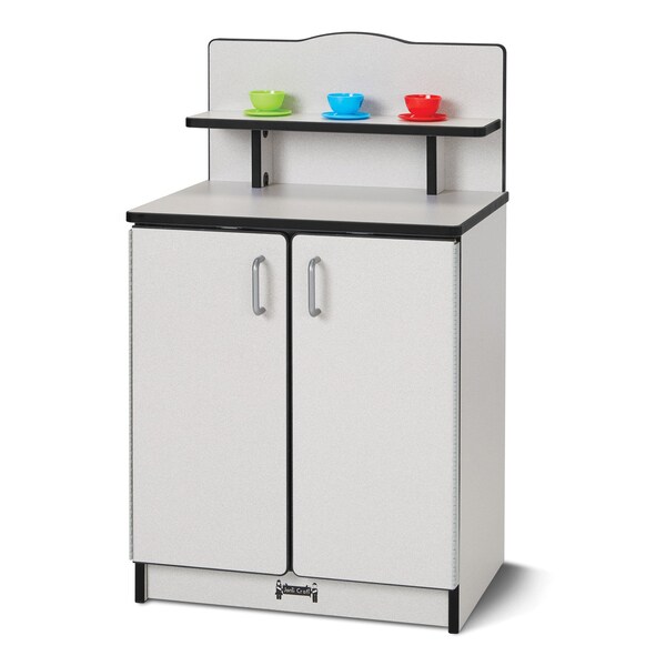 Jonti-Craft Rainbow Accents Culinary Creations Kitchen Cupboard, Black - 2407JCWW180