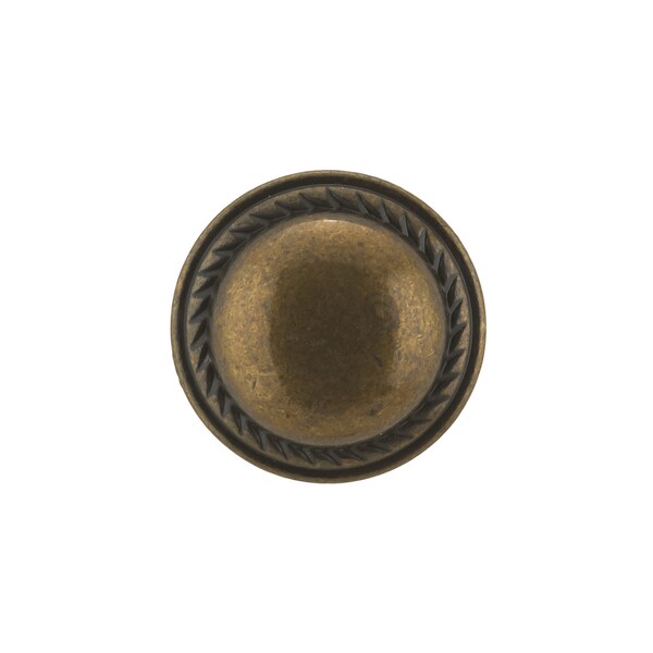 Richelieu 1 3/16 in (30 mm) Regency Brass Traditional Metal Cabinet Knob - BP92830R3