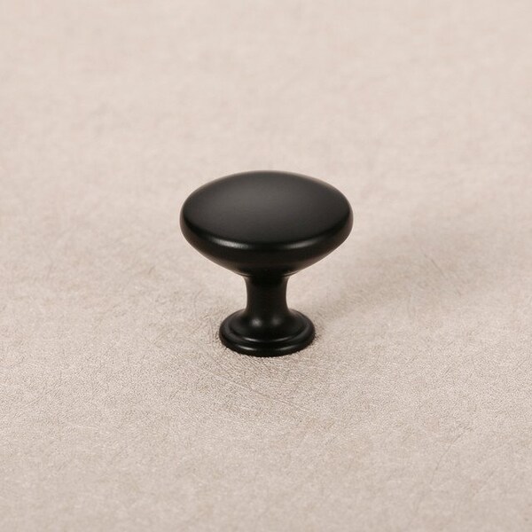 Sapphire Alpha Series 1 in. Black Modern Round Cabinet Knob (20-Pack) - SP-1145-K-BK-20