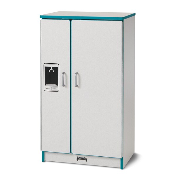 Jonti-Craft Rainbow Accents Culinary Creations Kitchen Refrigerator, Teal - 2410JCWW005