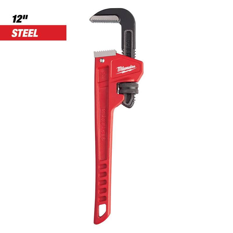 Llave de tubo de acero de 12 pulgadas - 48-22-7112 de Milwaukee