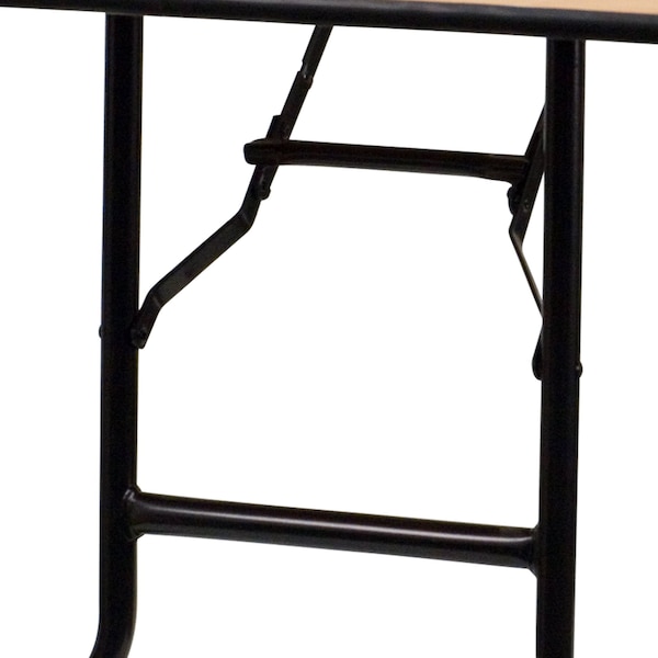 Flash Furniture Rectangle Folding Table, 30" W, 96" L, 30.25" H, Wood Top, Wood Grain - YT-WTFT30X96-TBL-GG