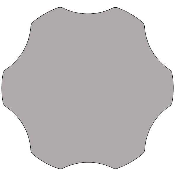 Flash Furniture Flower Activity Table, 60" W, 60" L, 30.125" H, Laminate, Grey - XU-A60-FLR-GY-T-A-GG