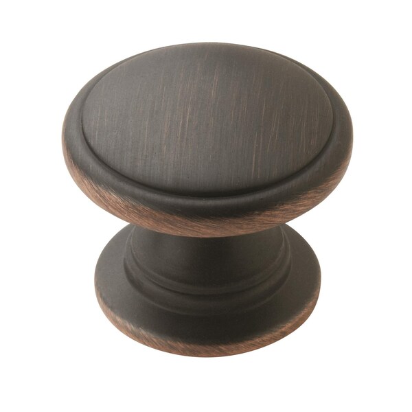 Amerock Ravino 1-1/4 in 32 mm Oil-Rubbed Bronze Cabinet Knob, 25PK - 25PK53012ORB