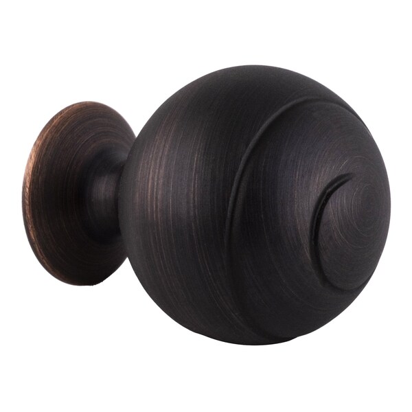 Amerock Swirl'Z Transitional Cabinet Knob 1-9/16 in. Diameter Oil Rubbed Bronze - BP93382ORB