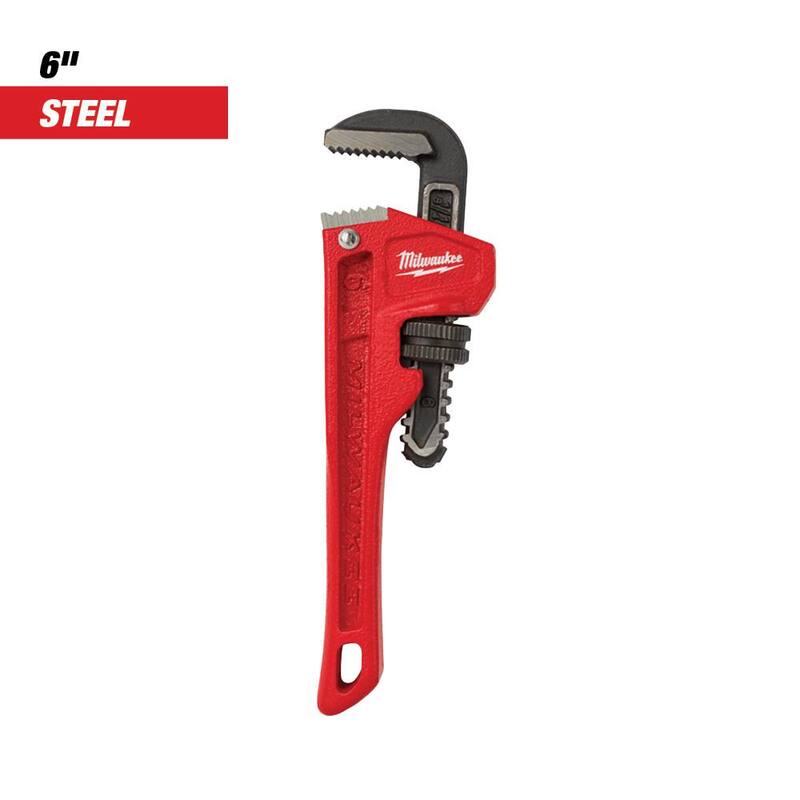 Milwaukee Llave de tubo de acero de 6 pulgadas - 48-22-7106