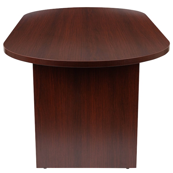 Flash Furniture Oval 35" W, 72" L, 29.5" H, Laminate Top, Red - GC-TL1035-MHG-GG