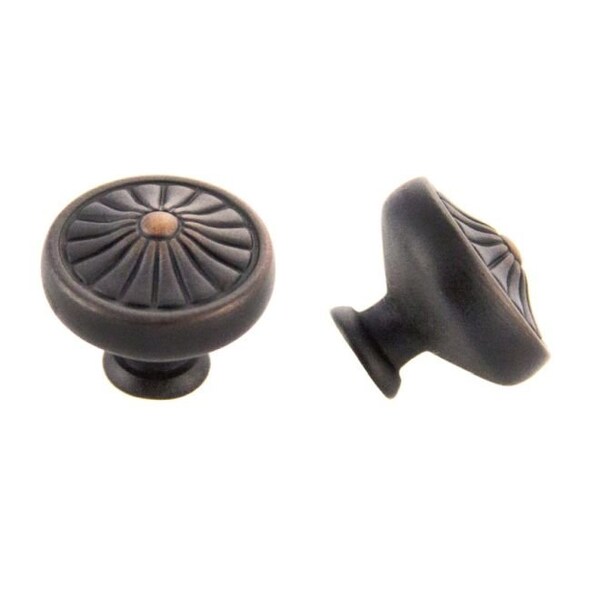 Crown 1-1/4" Deco Cabinet Knob Oil Rubbed Bronze Finish - CHK8135310B