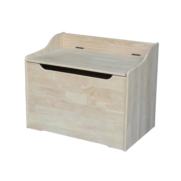 International Concepts Rectangle Kids Storage Box, 29 in W, 19 in L, 23 in H, Wood, Unfinished - TC-929