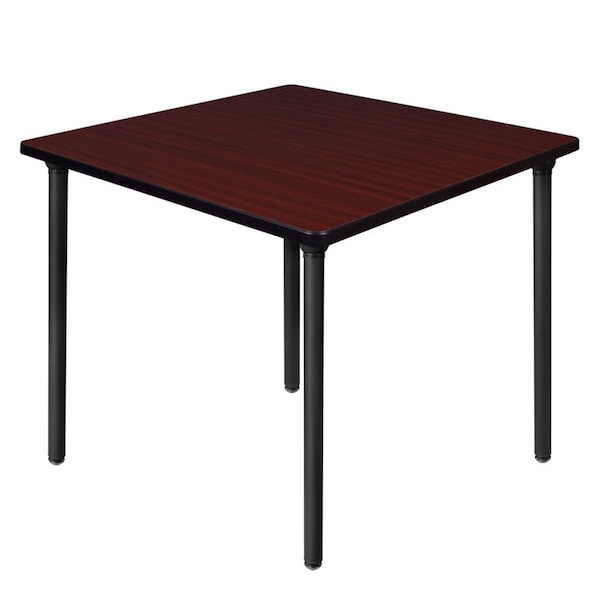 Regency Kee Folding Tables, 42 W, 42 L, 29 H, Wood, Metal Top, Mahogany - TBF4242MHBK