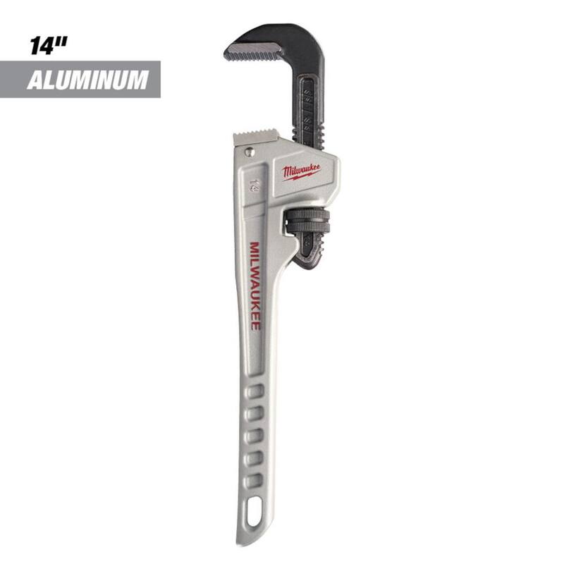 Set de Llaves de tubo de aluminio de 14 pulgadas y 18 pulgadas de Milwaukee (2 herramientas) - 48-22-7214-48-22-7218